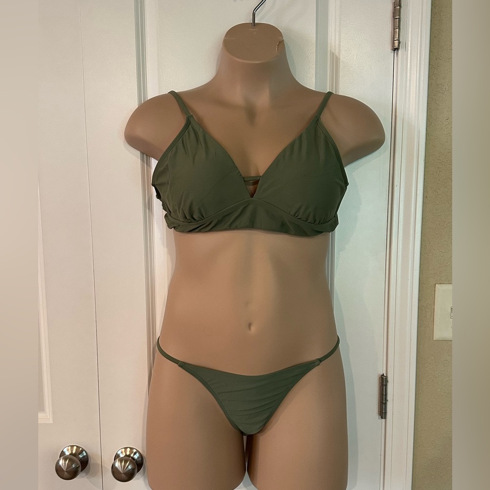Sage, green bikini